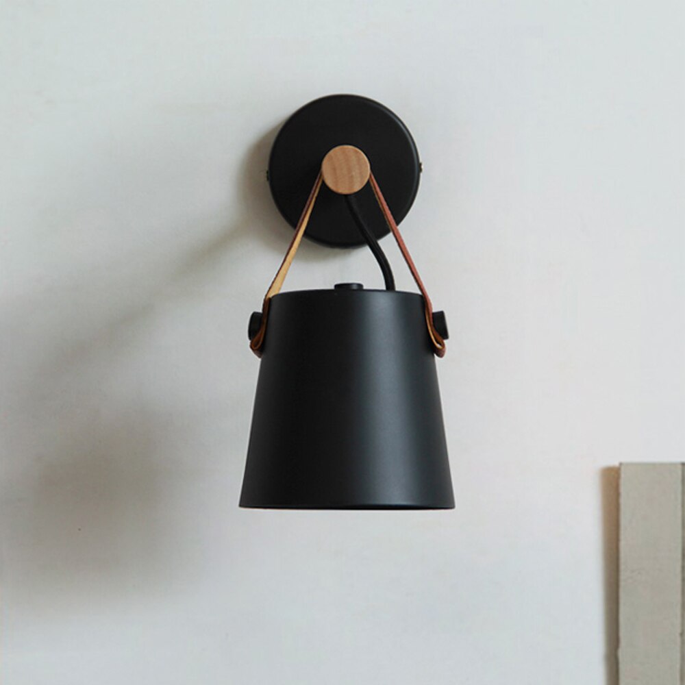 Nordic Wooden Hanging Wall Lamp