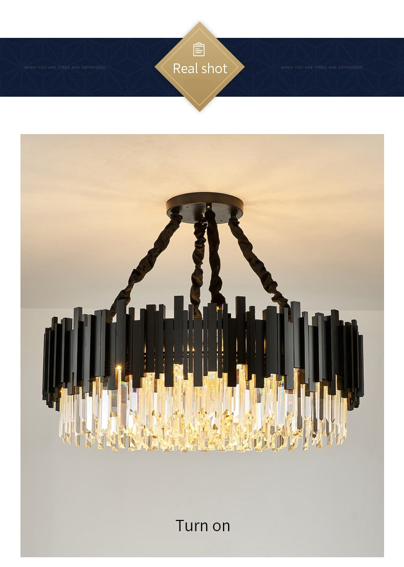 Elegance Noir Chandelier