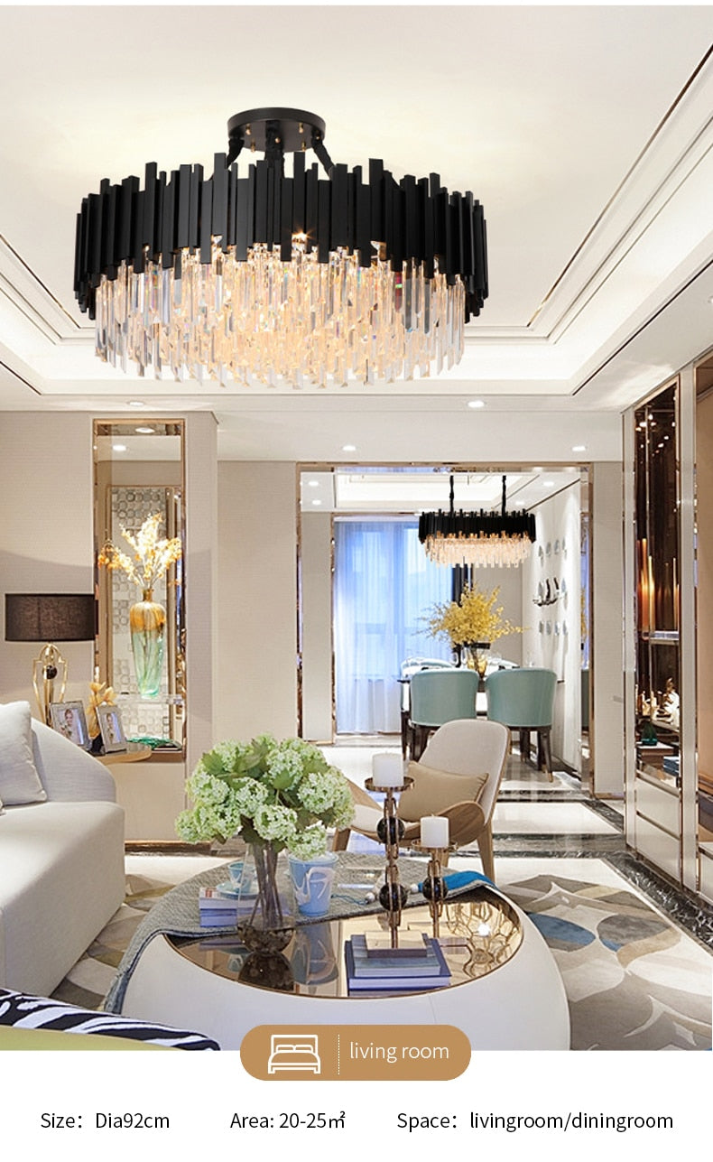 Elegance Noir Chandelier