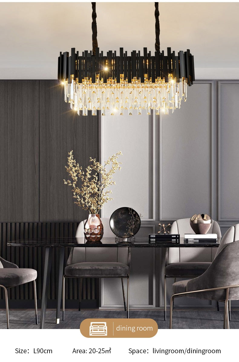 Elegance Noir Chandelier