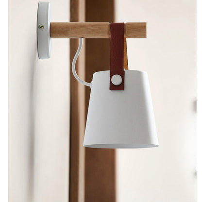 Nordic Wooden Hanging Wall Lamp