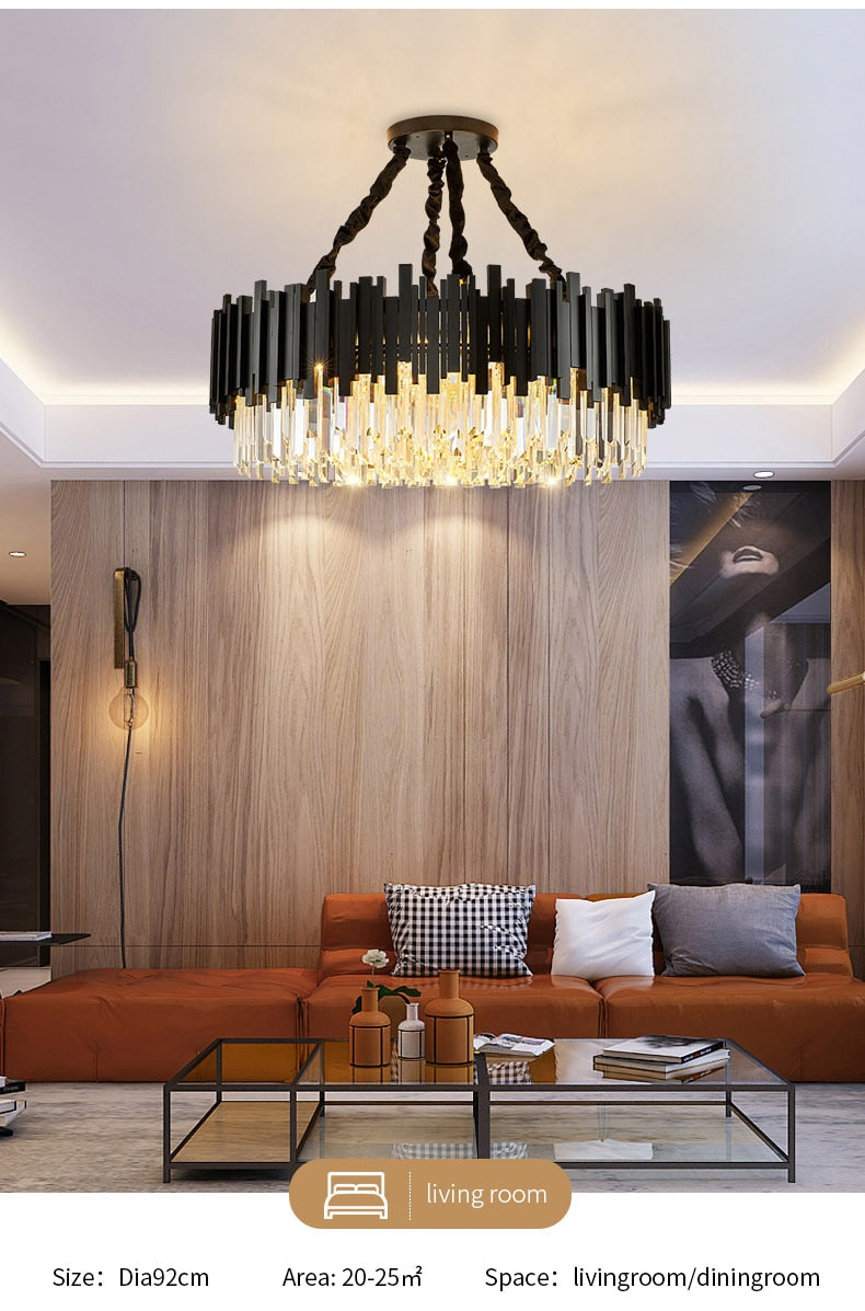 Elegance Noir Chandelier