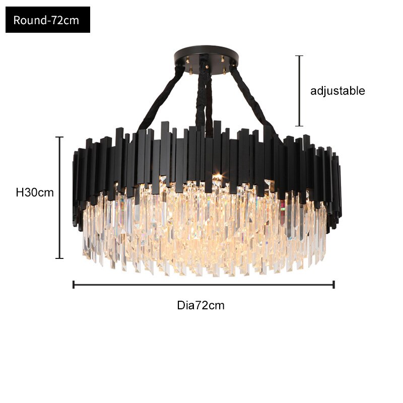 Elegance Noir Chandelier