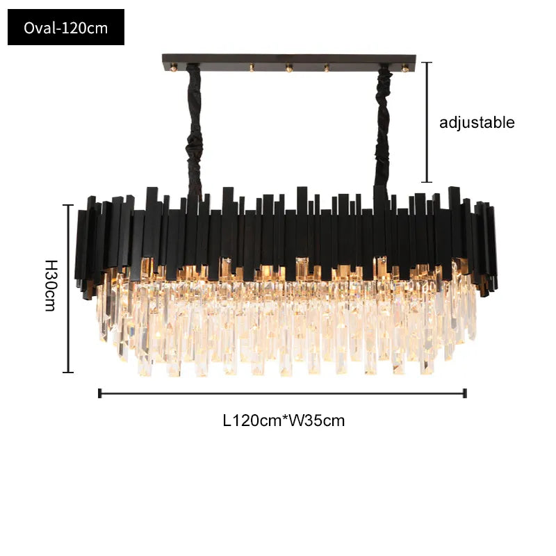 Elegance Noir Chandelier