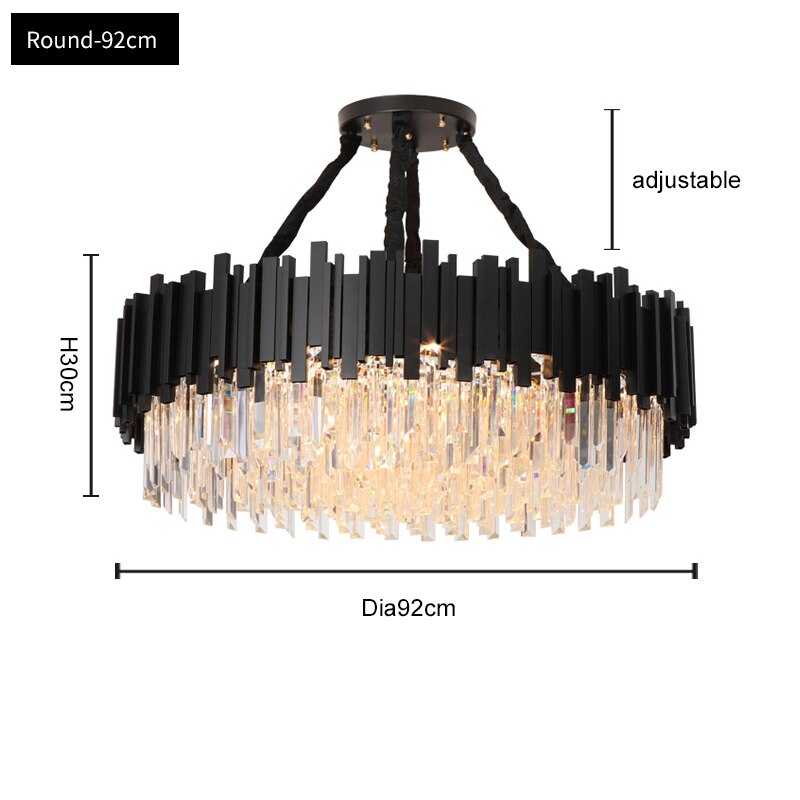 Elegance Noir Chandelier