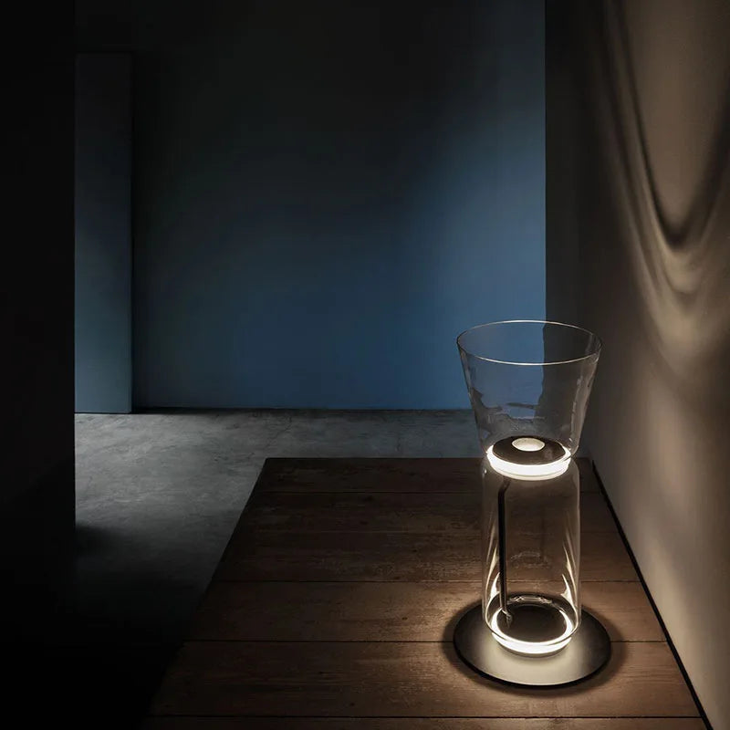 ArtisanAura Glass Vertical Floor Lamp