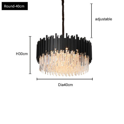 Elegance Noir Chandelier