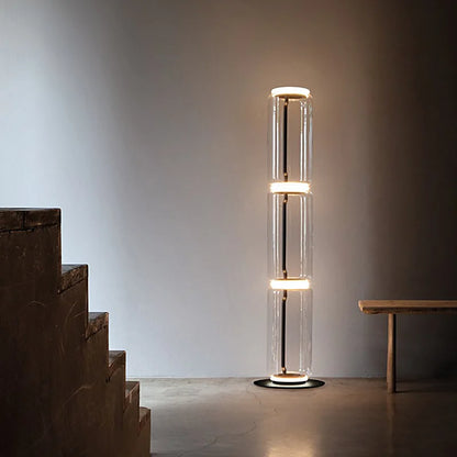 ArtisanAura Glass Vertical Floor Lamp