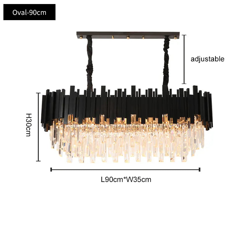 Elegance Noir Chandelier