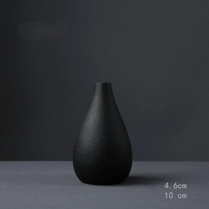 Black Ceramic Vase