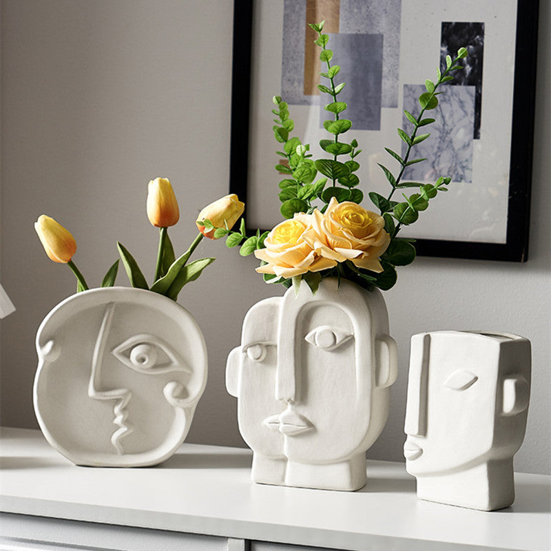 Nordic Half Face Vase
